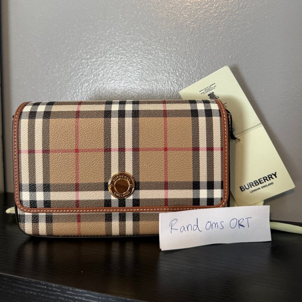 Burberry Archive Beige Check Hampshire Bag | Brand New With Tags